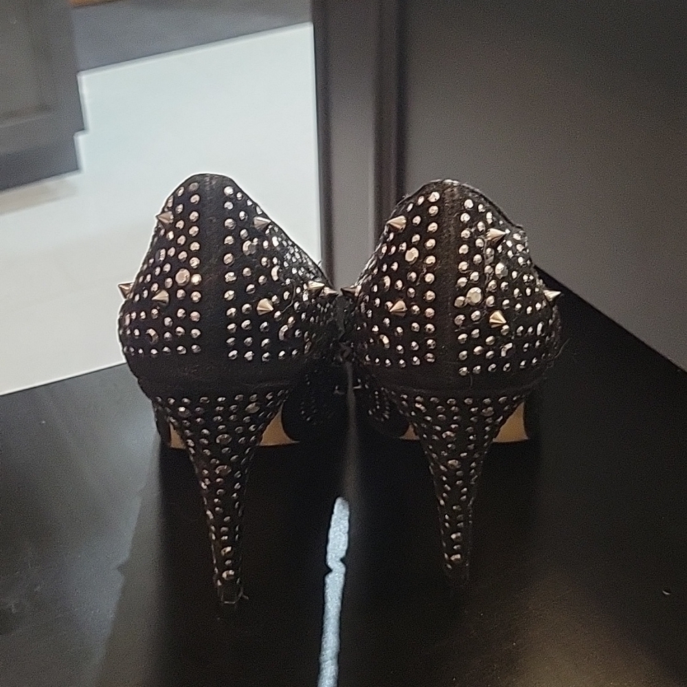 g21 Studded Rhinestone Heels - Picture 7 of 9